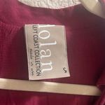 Anthropologie ✨ Dolan Tie Front Tank Sz Small Maroon Top✨ Photo 3