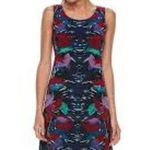 Dana Buchman  Dress Multicolor Tropical Sleeveless Shirt Mini Womens Size XL Photo 0