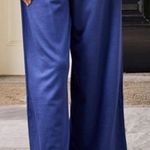 LAKE Wide Leg Lounge Pant in English Navy L Blue Size L Photo 0