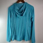 Patagonia  S Turquoise Front Zip Long Sleeved Hoodie Top Photo 4