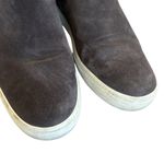Vince Newlyn Suede Leather Pull-on Booties High Top Sneakers Grey Size 7 Women's Photo 3