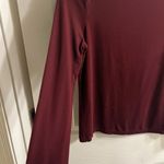 CHAPS  Women's Deep Red Long Sleeve Tee Photo 2