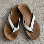 REEF  Miss J-Bay Leather Thong Sandals Flip Flops Women's Size 9 Open Toe Slip On Photo 0