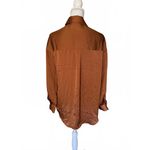 NWT Favorite Daughter Bronze/Copper Long Sleeve Button Photo 2
