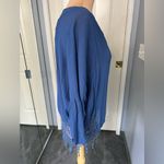 XCVI Mindset by  Blue Dolman Fringe Lagonlook Boho Minimalist Top Photo 3