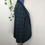 Norton Mcnaughton Vintage  Green Plaid Wool Blend Blazer Jacket Photo 3