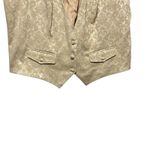Worthington Women Vest Gold Brocade DamaskWaistcoat 2X Tailored Evening Chic Photo 4