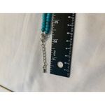 Turquoise Stone Necklace Earrings Set Western Boho‎ Jewelry Fashion Costume Blue Photo 4