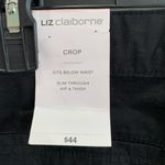 Liz Claiborne 3/$25  black crop pants w/ tie waist‎ Photo 5