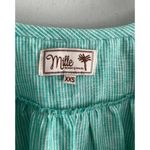 Mille Resort & Travel | May Top | Green White Stripe | Sz XXS Photo 5