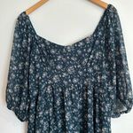 ARULA Floral Midi Dress in Blue Size undefined Photo 2