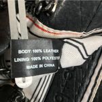 SHE + LO Lambskin Leather Chain Drawstring Bucket Bag Black Boho Rare Whimsy EUC Photo 9