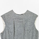 1960s Vintage Bonwit Teller Gray Wool Tweed Mod Sleeveless Shift Dress Size 4 Photo 1