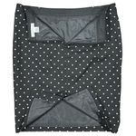 Liz Claiborne  Womens Pencil Skirt Size 6 Black White Polka Dot Cotton Blend Photo 1