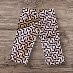 Trina Turk Cotton Capri Pants Check Print Black / White Geometric Pattern Size 2 Photo 1