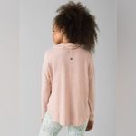 prAna pink heathered funnel neck pullover women’s size XL casual athleisure Photo 1