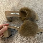 Elegant mink Fur mule. Size 7 Brown Photo 5