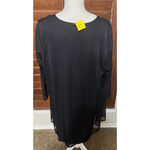 Connected Apparel Dress Women 16 Black Chiffon w/ Jacket Sparkle Formal NWOT Photo 6