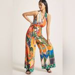 Farm Rio x Anthropologie Halter Jumpsuit, Size Large Photo 2