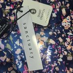 Sanctuary  Matching Set Navy Floral Flirty Mini Skirt and Tank Top NWT Sz Medium Photo 8