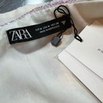 ZARA  Top Cropped Purple Preppy Plaid Tweed Structured Bustier Size M New Photo 4