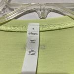Stori. Cropped Top Women's 6 Green Stretch Round Neck Short Sleeve Pullover Green Photo 3
