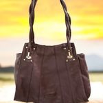 BCBGMAXAZRIA BGBG MAXAZARIA brown leather shoulder bag Photo 4