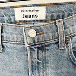Reformation  High Rise Skinny Jeans raw hem‎ size 25 Photo 4