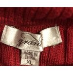 Grame XL Red Turtleneck Long Sleeve Knit Tunic Sweater Photo 6