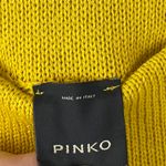 PINKO Striped Crochet Knitted Maldive Skirt In Green Medium $295 Cotton Photo 8