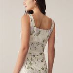 Rihoas Beige Floral Slim Tank Top Purple Size L Photo 1