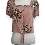 Xhilaration medium floral cropped top Photo 0
