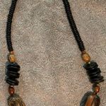 Vintage Wooden Type Chunky Necklace Photo 3