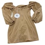 Princess Polly  Dress Womens 2‎ Beige Lillie Long Sleeve Mini Balloon Sleeve Photo 3