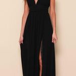 Lulu’s Heavenly Hues Black Maxi Dress Photo 2