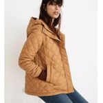 Madewell RTR Airpuff Quilted Packable Brown Puffer Jacket Size XS hood Photo 2