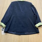 Midnight Velvet Women's Size 20W Blazer Navy Blue Lime Green Photo 8