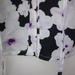 Larry Levine  14 Black Purple Flowers Top Plus Photo 5