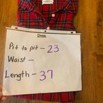 Simply Southern  Dress Tunic M/L Red and Blue Plaid Button Down Shirt Dress Photo 7