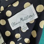 “Elegant vintage black dress with beige polka dot print. Classic and feminine Photo 6