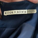Alice + Olivia  Odette Flutter Sleeve Navy Dress Photo 3