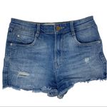 ZARA denim cutoff distressed shorts size 02 Photo 0