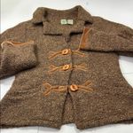 HWR Anthropologie Brown Textured sweater jacket Photo 14