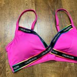 Calvin Klein Pink Branded Strappy Bikini Set Sz L/XL Photo 5