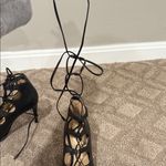 Coach EUC  Kira Heel in Black strappy heels with open toes Photo 2