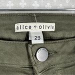 Alice + Olivia Green Mid Rise Flare Jeans Photo 1