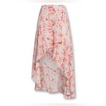 ALLSAINTS  Slvina Momo Asymmetrical Floral High-Low Skirt Size 12 Photo 3