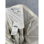 Banana Republic Women's Strapless Dress Striped Brown Linen Marled Size 6 Pleats Photo 2