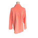 Sundry  - Coral Pink Button-Up Oversized Shacket Sz 0 (XS) Photo 3