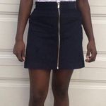 Gap navy blue corduroy full zip up skirt 00 Photo 1